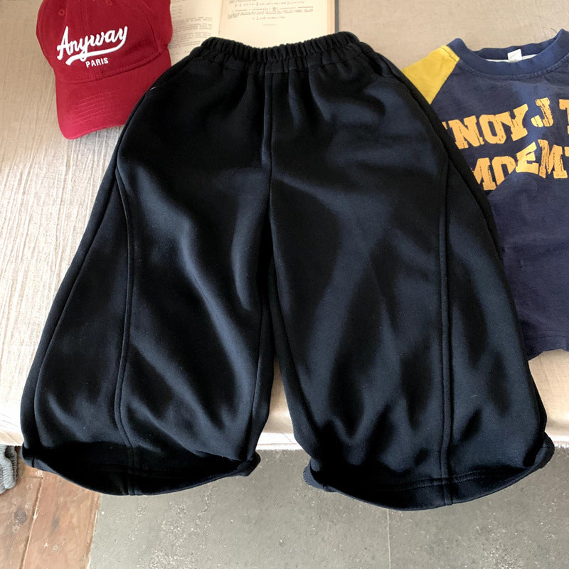 Small and medium-sized children's casual pants for loose sports