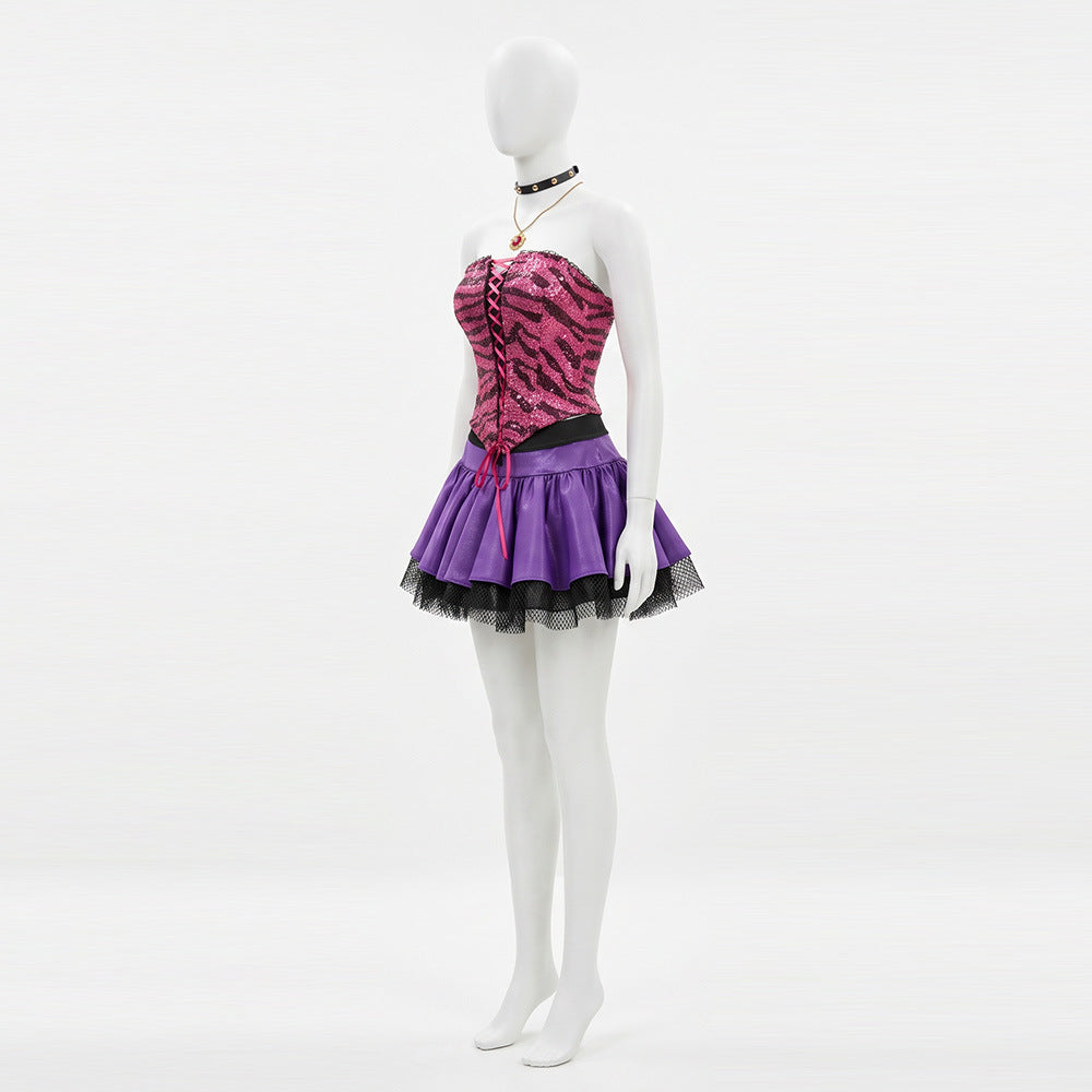 New Arrival Elven High School Clary Cosplay Costume Y2K Gothic Punk Style Outfit Wolf Sister Cosplay Role Play Costume