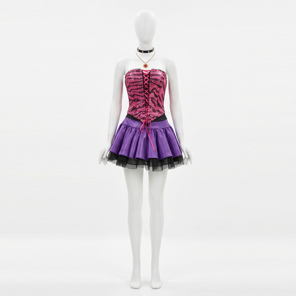New Arrival Elven High School Clary Cosplay Costume Y2K Gothic Punk Style Outfit Wolf Sister Cosplay Role Play Costume