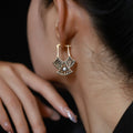 Carved Phoenix Tail Earrings for Women
