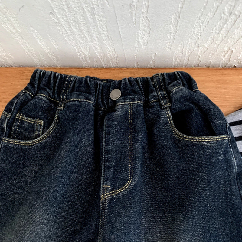 Children's and baby girl's versatile casual pants