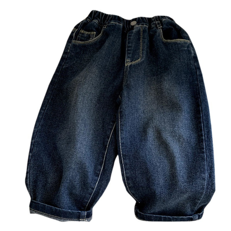 Children's and baby girl's versatile casual pants