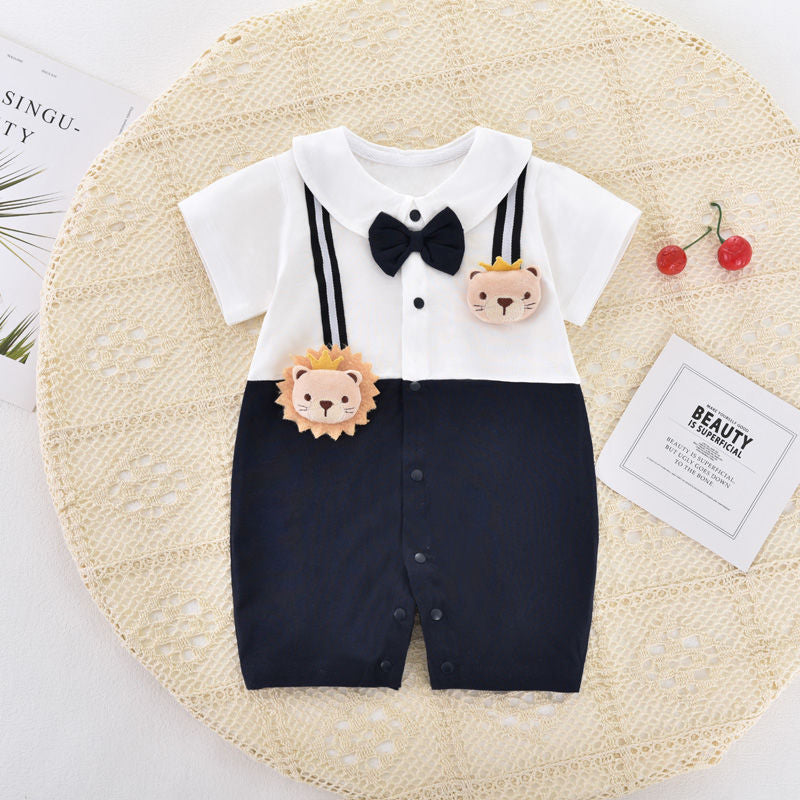 Cute and Stylish Baby Boy Short Sleeve Romper Set