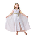 Halloween Children's Costume Greek Mythology Athena Ancient Roman Girl Toga Gown Dress Performance Outfit