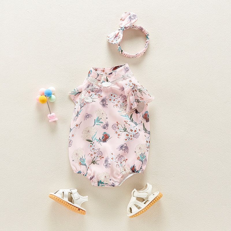 Baby  Outfit Lightweight Newborn Girl Bodysuit