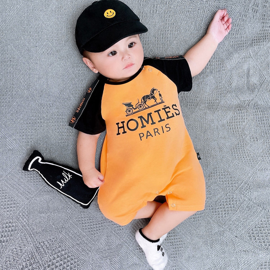 Short Sleeve Romper Lightweight Unisex Half Sleeve Crawler Newborn Onesie