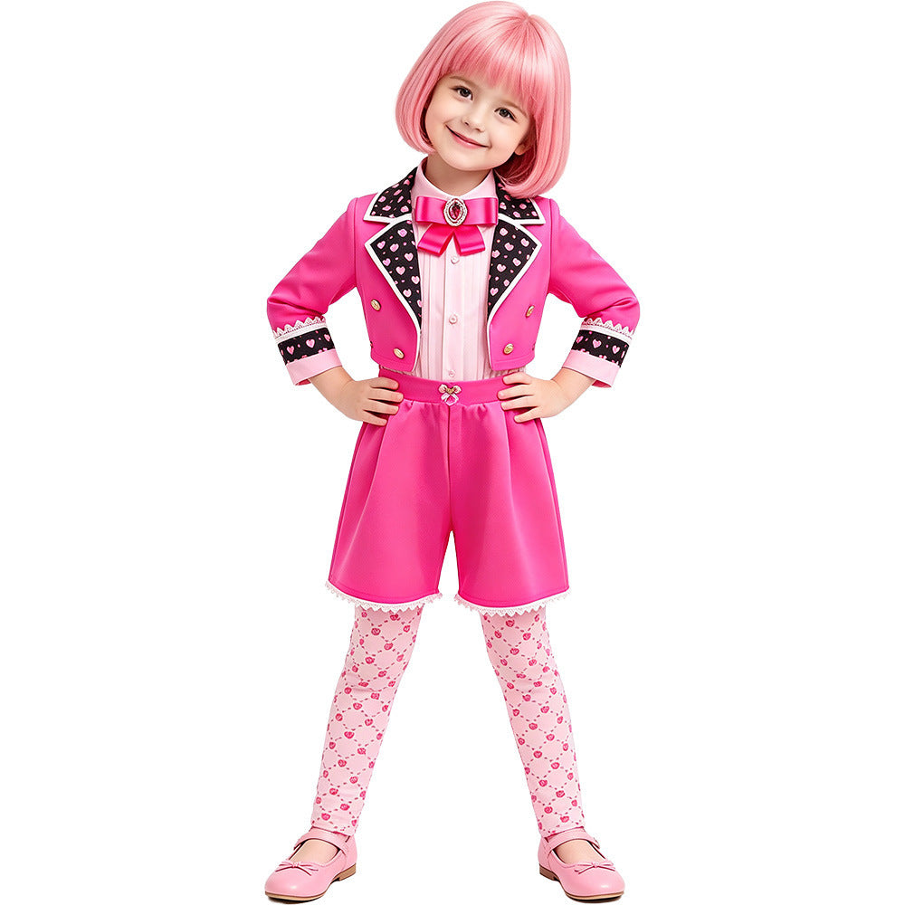 Cosplay Costume Pink Queen of Hearts Performance Dress for Halloween, Convention, Party - Star Inheritance Style