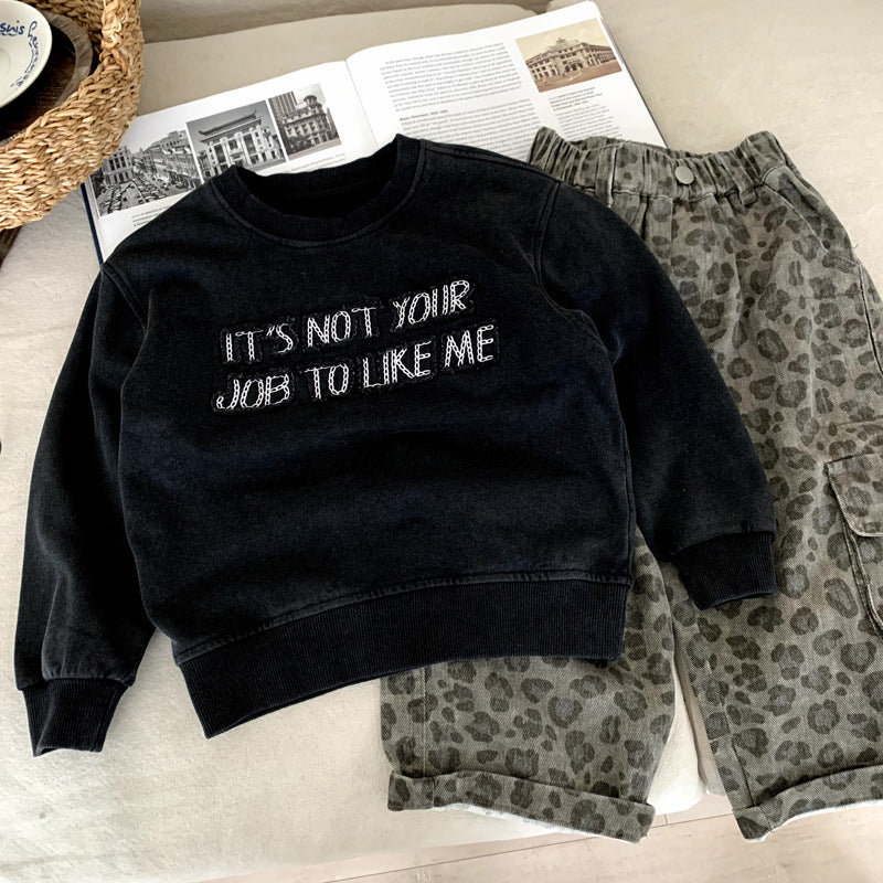 Children's clothing boys' autumn clothing hoodie
