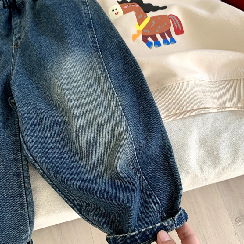 Boys' pants Spring and Autumn jeans