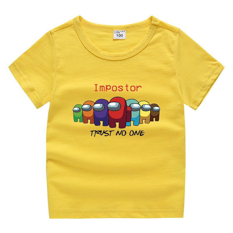 Children's summer short sleeved T-shirt