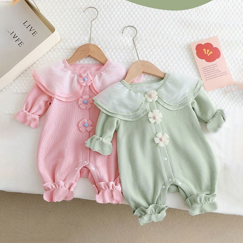 Cute Baby Girl Princess Outfit, Newborn Bodysuit for Full Moon