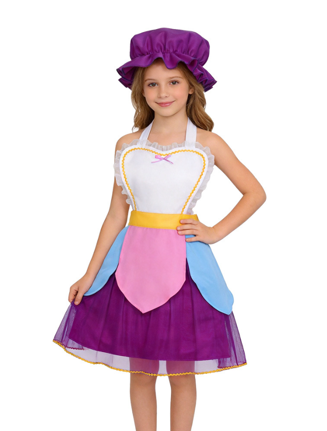Potts Cosplay Costume Beauty and the Beast Tea Pot Lady Halloween Fairy Tale Character Dress