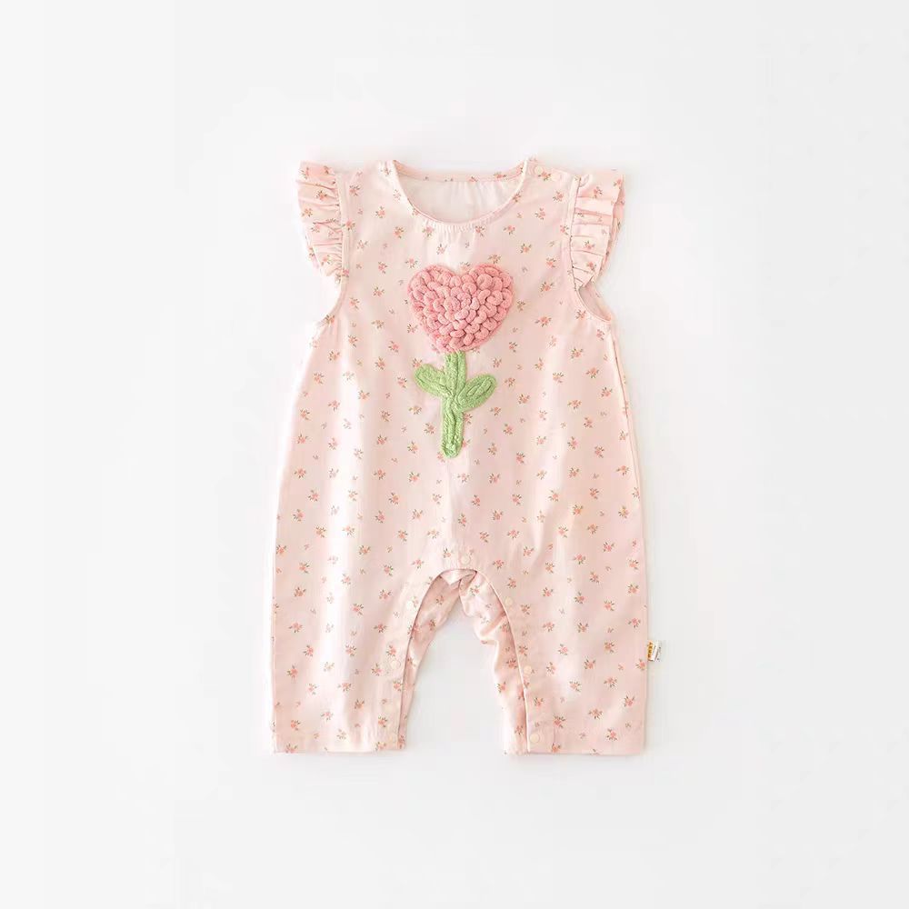 Cute Baby Girl Overalls Set, Sweet and Stylish Two-Piece