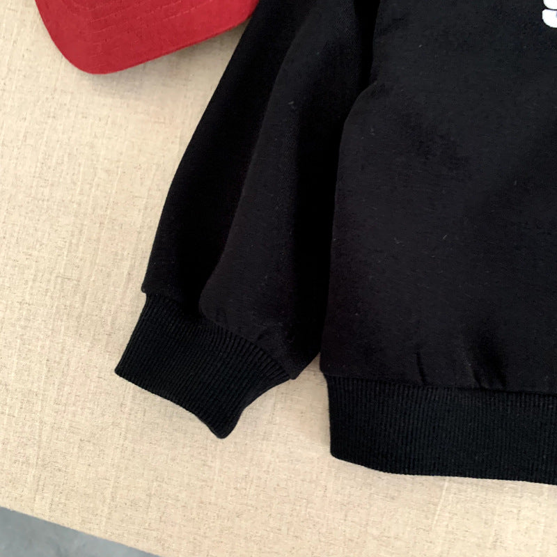 Polo shirt long sleeved lapel sweatshirt for baby girls