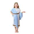 Halloween Kids Costume Greek Mythology Boys Girls Dress White Roman Toga Robe Carnival Performance Costume