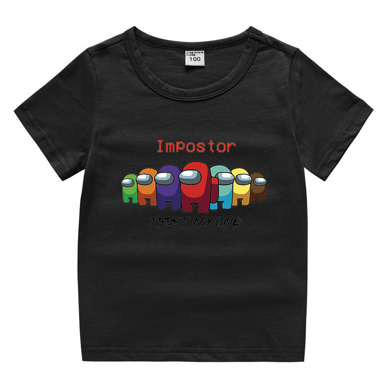 Children's summer short sleeved T-shirt
