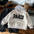 One piece fleece hoodie versatile top for children