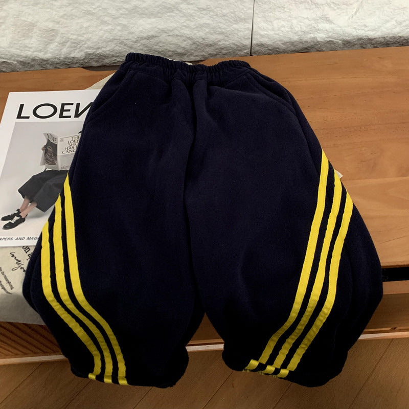 Boys' velvet pants for autumn and winter
