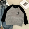 Children's knitted sweater for warmth boys' sweater