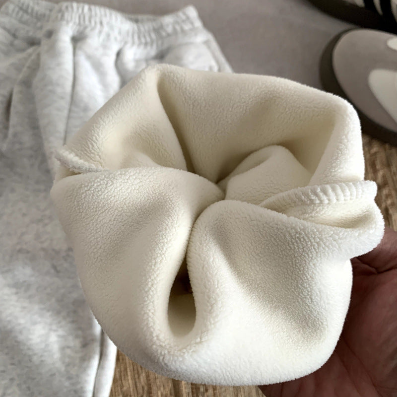 Thick casual versatile pants for autumn and winter