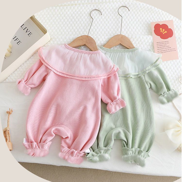 Cute Baby Girl Princess Outfit, Newborn Bodysuit for Full Moon