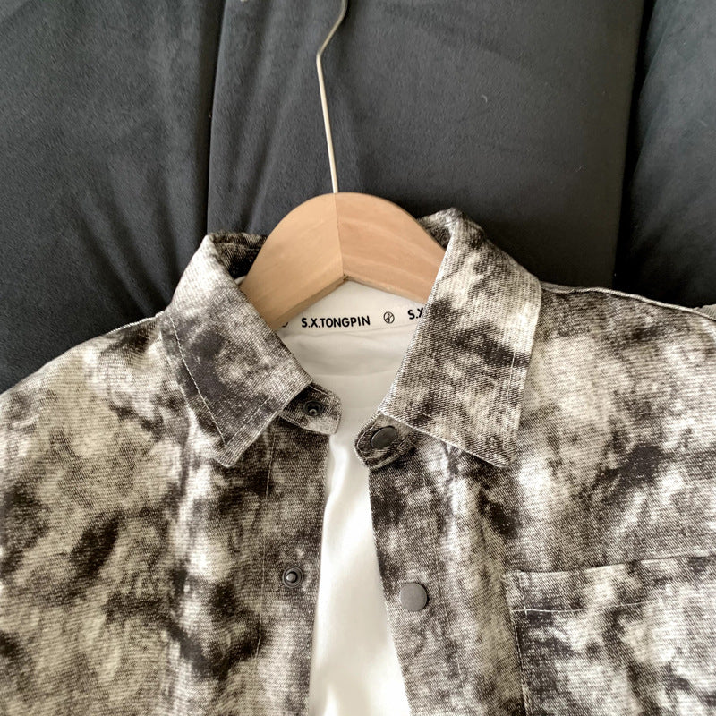 Boys' autumn shirt children's long sleeved jacket