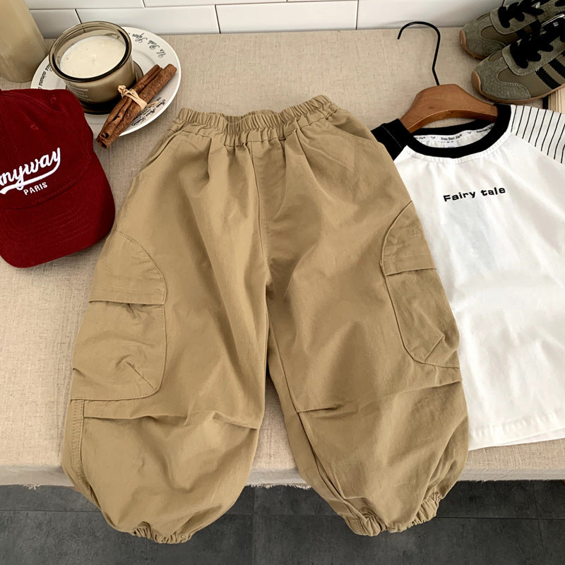 Casual children's versatile long pants autumn style