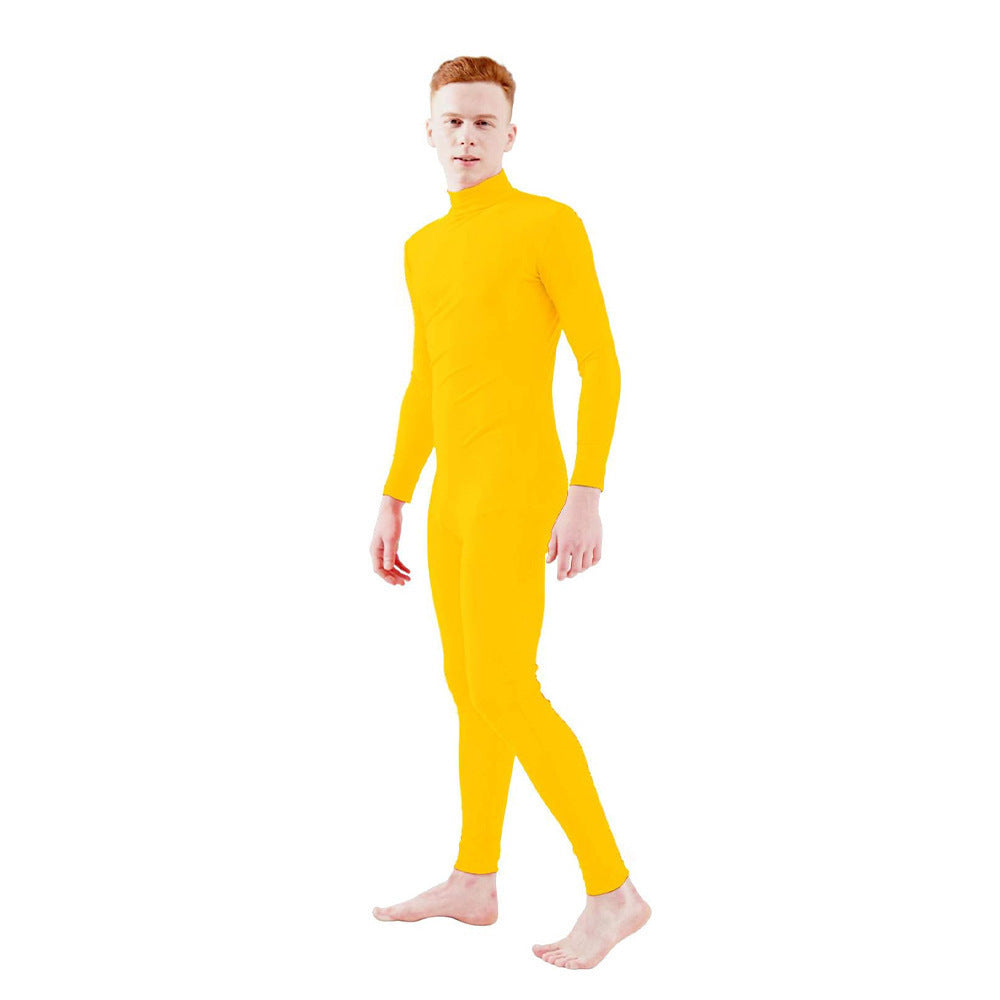 Multi-color Lycra Full-body Zentai Plain Hand and Foot Bodysuit for Halloween Stage Performanc