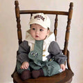 Baby Long Sleeve Overall, Boys Infant Double Layer Cute Cartoon Outdoor Romper