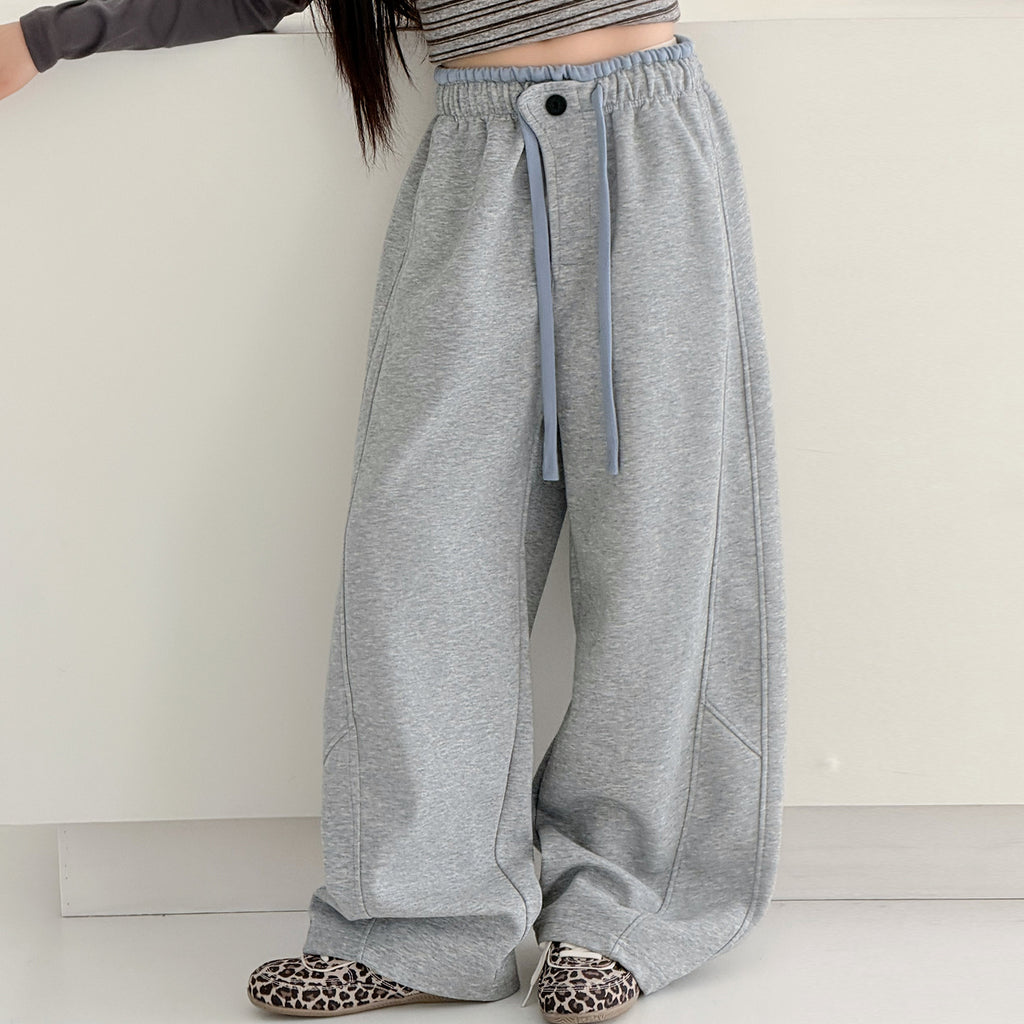 Cute Pants for Girls Casual Sporty Tapered Trousers for Teenagers and Children