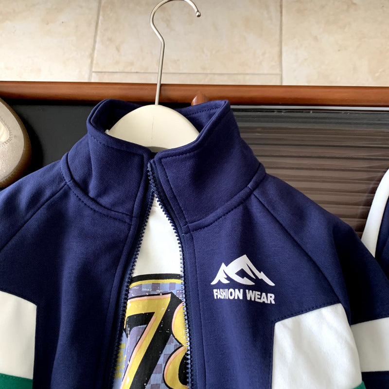 Children's Autumn Clothing and Boys' Sports Set for Spring and Autumn