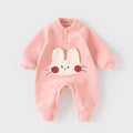 Warm Onesie, Newborn Baby Thickened Clothing, Cute Cartoon Romper