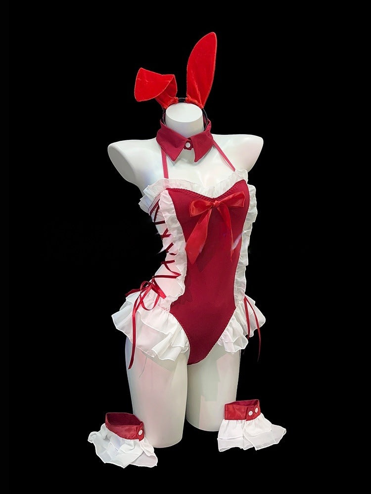 Sexy Hot Girl Cos Maid Costume Pure Lust Style Role Play Jumpsuit Nightgown Qqny Intimates High-End