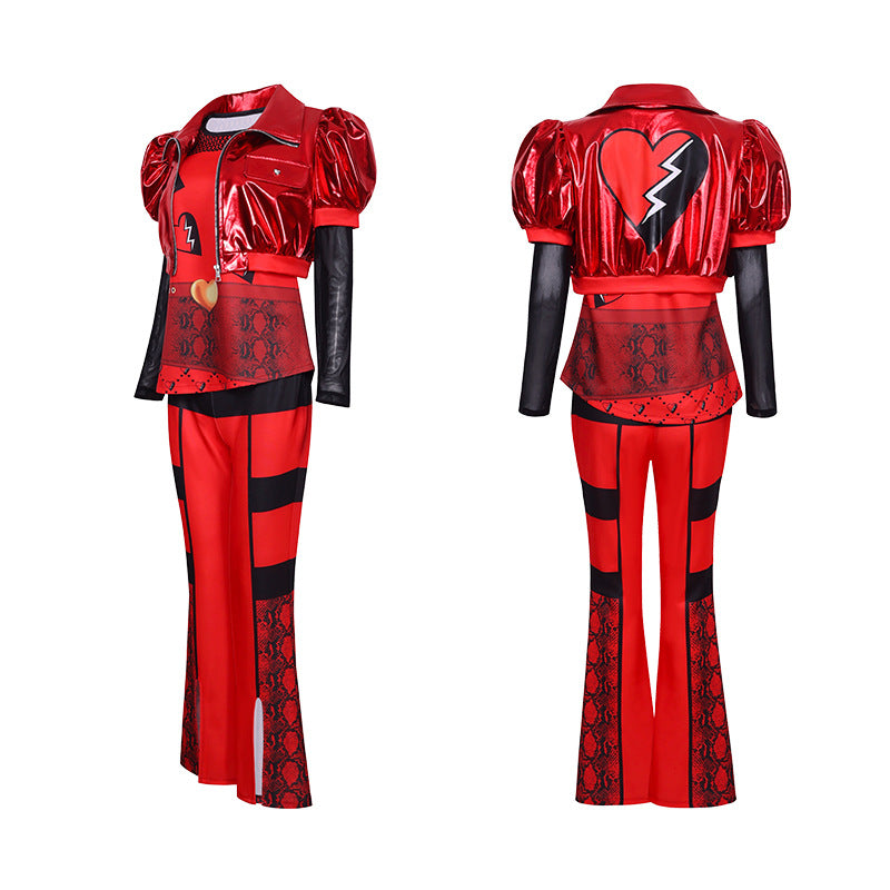 Halloween Descendants 4 Movies Same Four-Piece Suit Foreign Trade Children's Dress Women's Clothing Red Stage Performance Costume