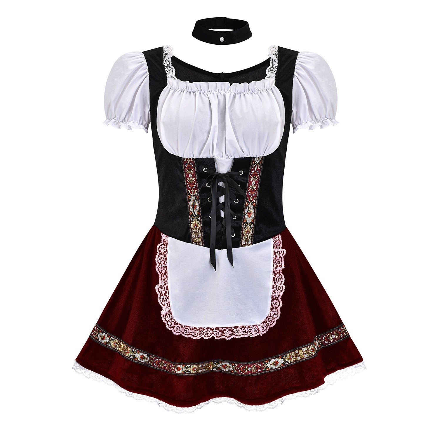 Foreign Trade Adult Women Oktoberfest Costume Carnival Party Beer Girl Handmaid Uniform dress suit Women's Clothing
