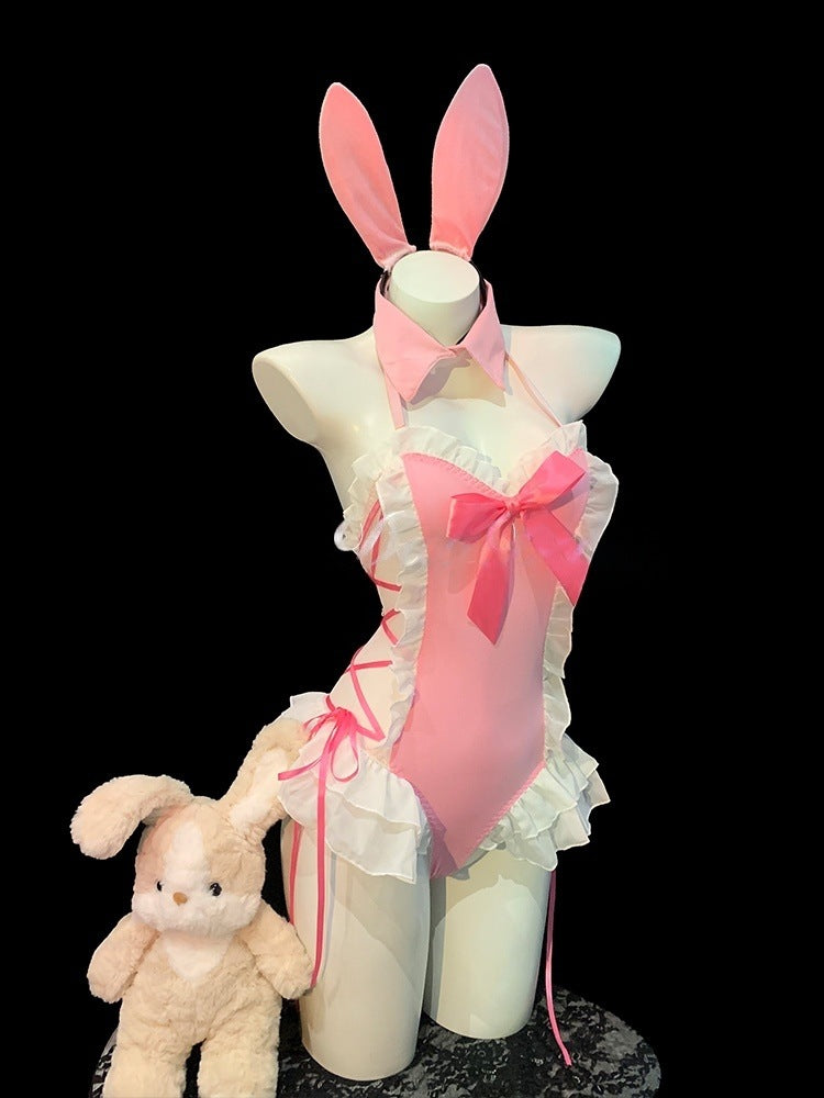 Sexy Hot Girl Cos Maid Costume Pure Lust Style Role Play Jumpsuit Nightgown Qqny Intimates High-End