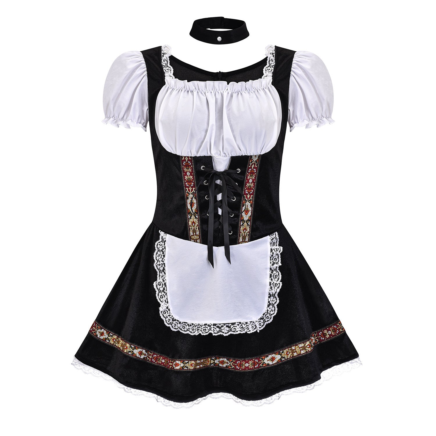 Foreign Trade Adult Women Oktoberfest Costume Carnival Party Beer Girl Handmaid Uniform dress suit Women's Clothing