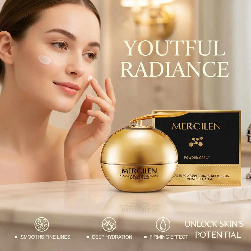 Collagen Polypeptide Filling Powder Cream Firming Hydrating Nourishing Skin Lightweight Reduce Fine Lines Brightening