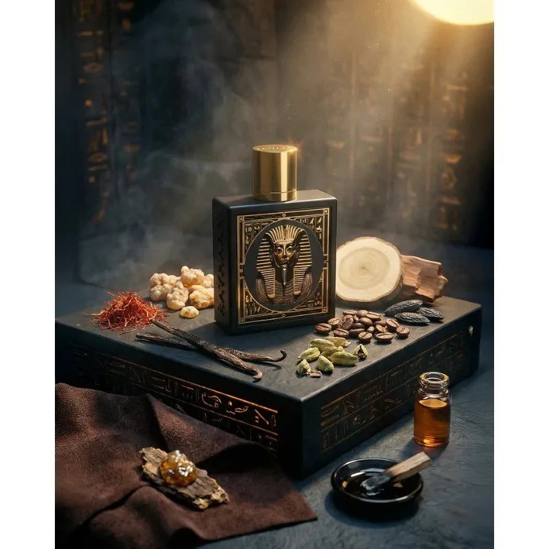 100ML Unisex Perfume Eau De Parfum Long Lasting Oriental Spicy Saffron Cinnamon Warm Elegant Smooth Rich Alluring Fragrance Gift