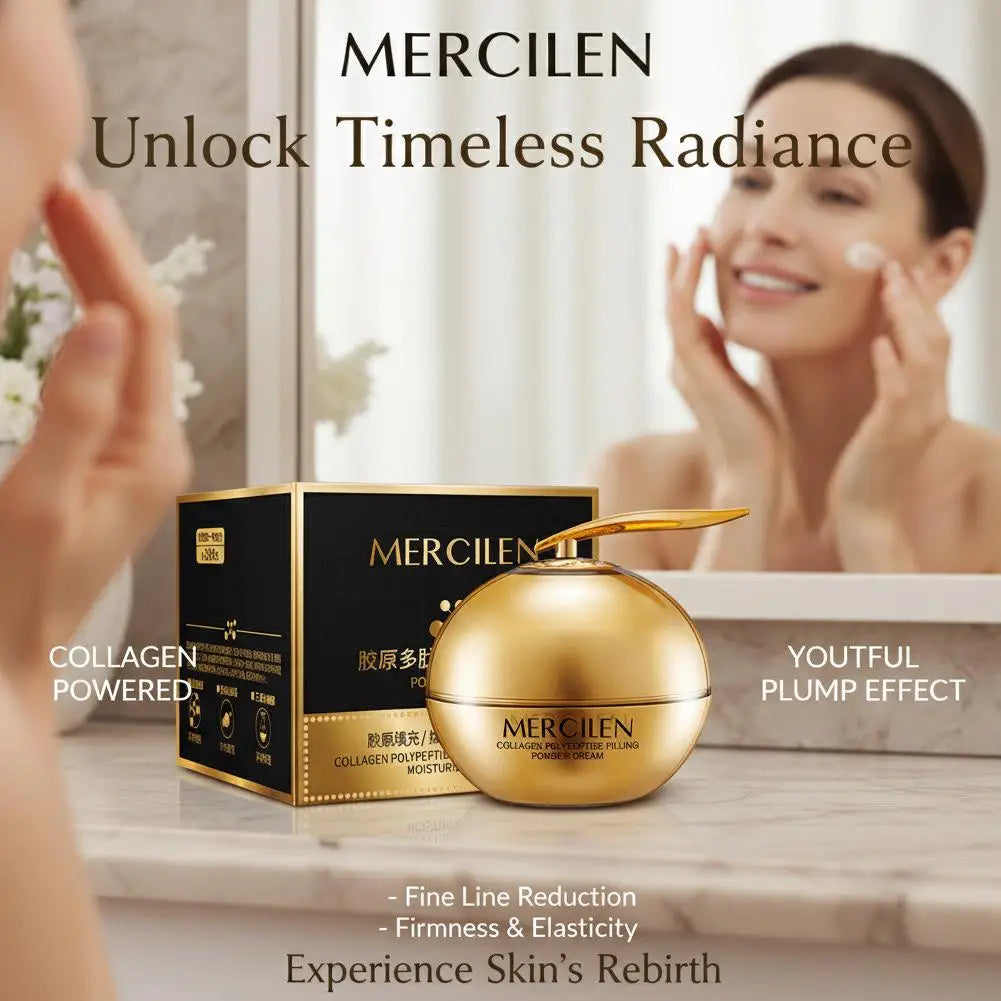 Collagen Polypeptide Filling Powder Cream Firming Hydrating Nourishing Skin Lightweight Reduce Fine Lines Brightening