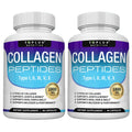 Collagen Peptides 1800mg - Hair & Skin Health, Anti-Aging - Types I,II,III,V,X, Joint and Bone Health
