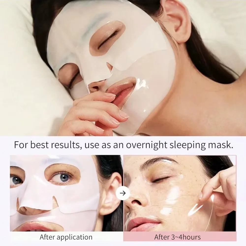 Bio-Collagen Real Deep Mask Anti-Wrinkle Lifting Face Mask With Hydrolyzed Collagen Reverse Film Volume Peel Off Mask