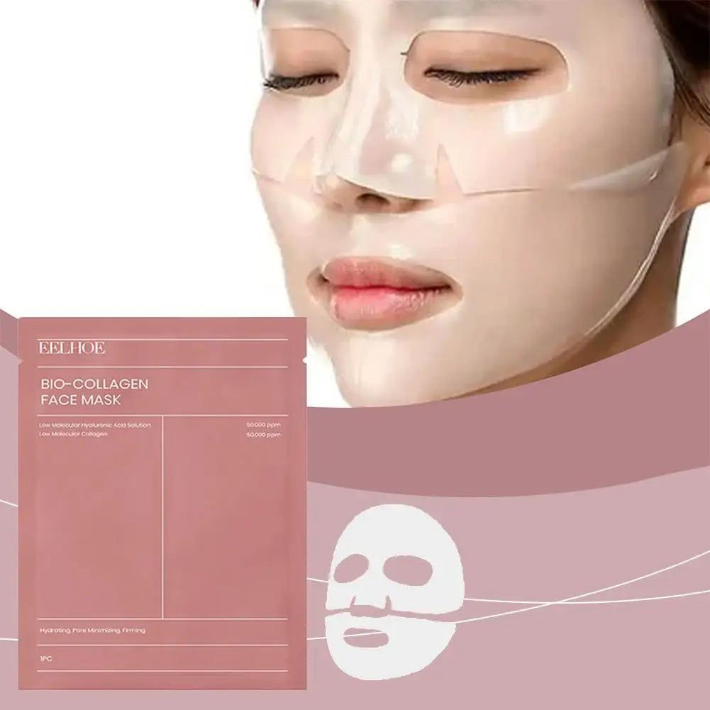 Bio-Collagen Face Mask Hydrating Overnight Hydrogel Moisturizing Facial Mask VC Whitening Anti-Aging Skincare  1/2/5/10/20pcs