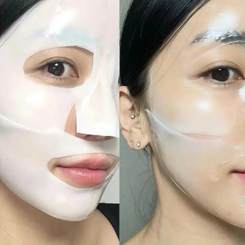 Bio-Collagen Real Deep Mask Anti-Wrinkle Lifting Face Mask With Hydrolyzed Collagen Reverse Film Volume Peel Off Mask