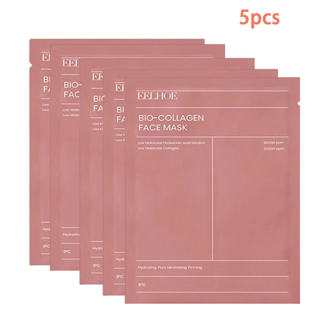 Bio-Collagen Face Mask Hydrating Overnight Hydrogel Moisturizing Facial Mask VC Whitening Anti-Aging Skincare  1/2/5/10/20pcs