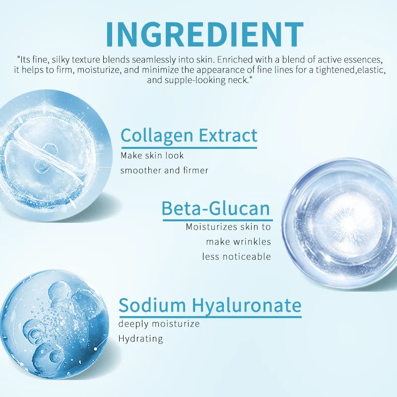 Collagen Neck Mask: Firm, Brighten & Hydrate. Anti-Aging, Tighten, Nourish, Smooth Wrinkles. Deep Moisturize for Youthful Neck S