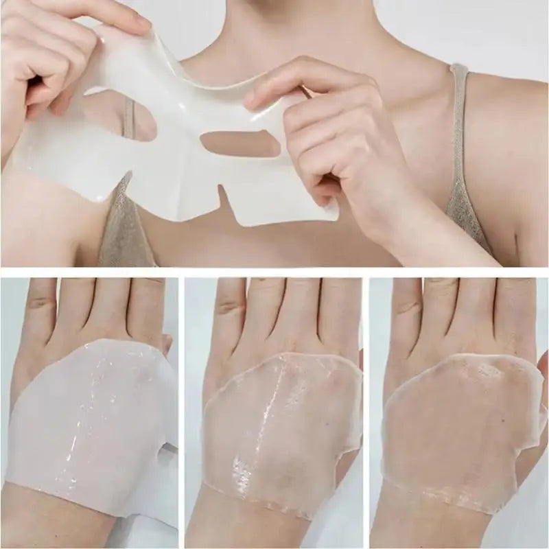 Bio-Collagen Real Deep Mask Anti-Wrinkle Lifting Face Mask With Hydrolyzed Collagen Reverse Film Volume Peel Off Mask
