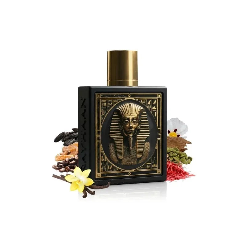 100ML Unisex Perfume Eau De Parfum Long Lasting Oriental Spicy Saffron Cinnamon Warm Elegant Smooth Rich Alluring Fragrance Gift