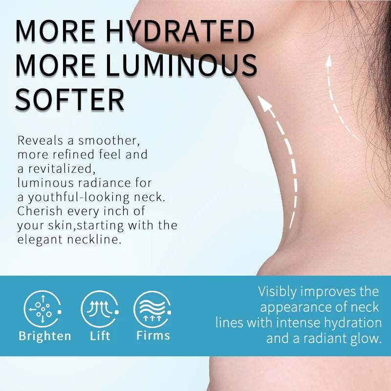 Collagen Neck Mask: Firm, Brighten & Hydrate. Anti-Aging, Tighten, Nourish, Smooth Wrinkles. Deep Moisturize for Youthful Neck S