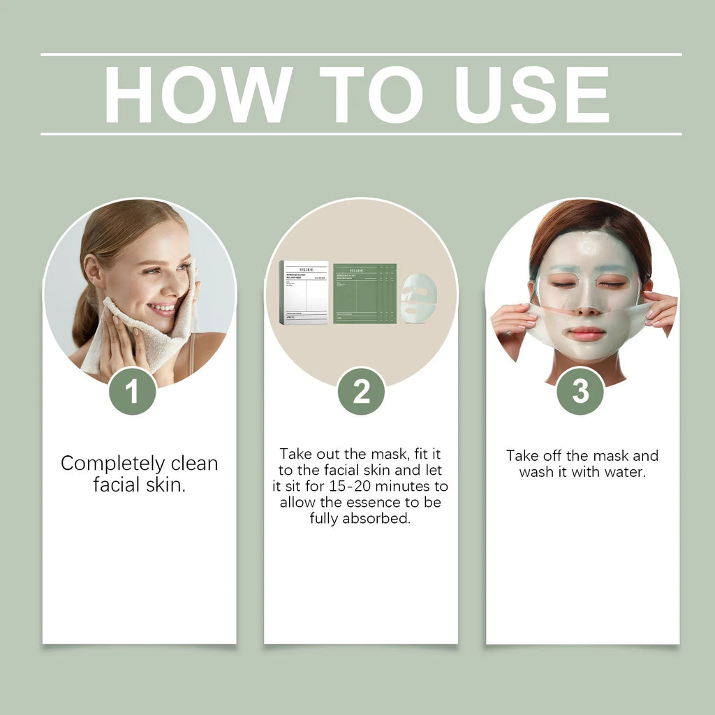 Bio-Collagen Real Deep Mask Anti-Wrinkle Lifting Face Mask With Hydrolyzed Collagen Reverse Film Volume Peel Off Mask